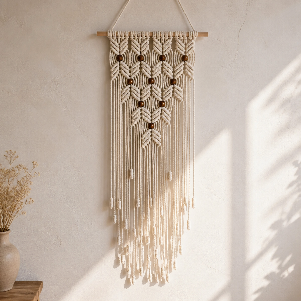 Modern macrame wall hanging